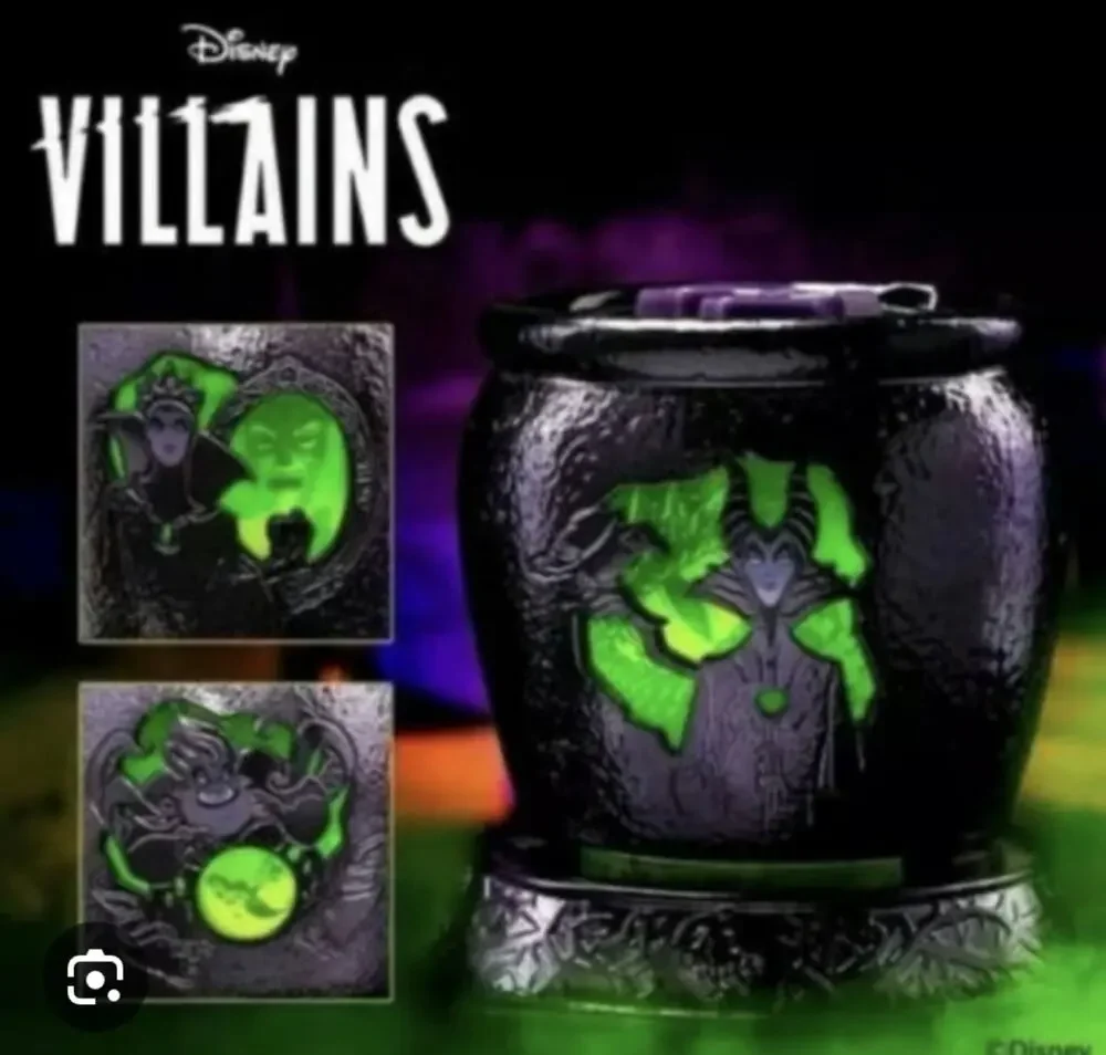 Disney Villains Scentsy Wax Warmer Limited-Edition Metallic Purple Cauldron